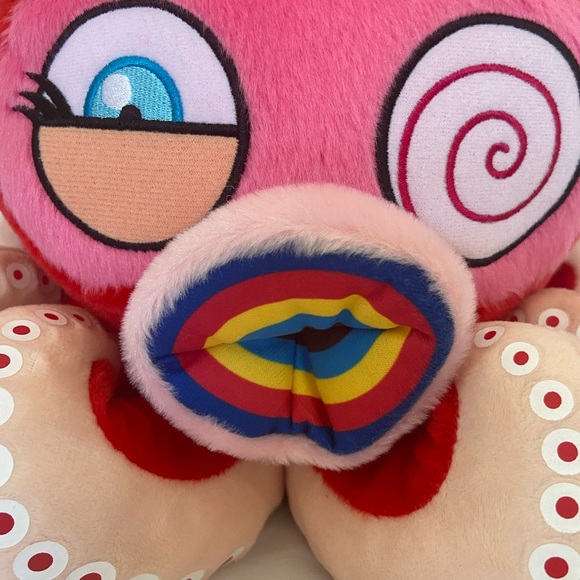 Takashi Murakami Red Octopus Mr Boiled Complexcon Large Plush - Picture 7 of 15